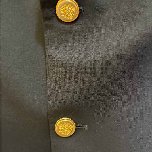 Burberry London Navy Kensington Blazer Sport Coat 2 Button Gold 40R Medium - Picture 8 of 9